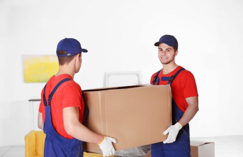 Removal truck loading space for furniture and boxes during a Barnes move