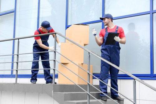 Barnes Movers team preparing a safe house move