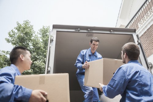 Barnes Movers vehicle and moving team ready for a UK removal job