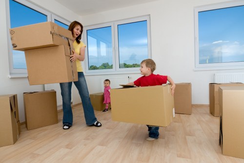 Team member handling a moving service complaint