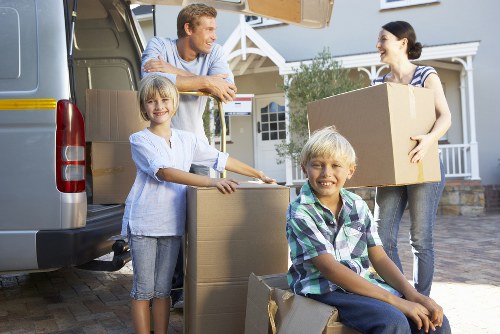Moving day preparation in a Barnes family home