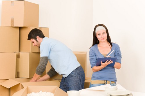 Removal team managing a smooth flat move in Barnes